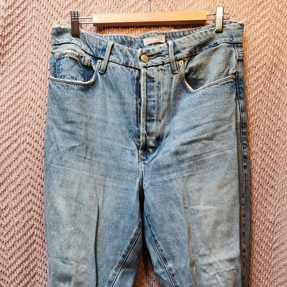 Good American straight cut ripped jeans (10/30) - Picture 1 of 4